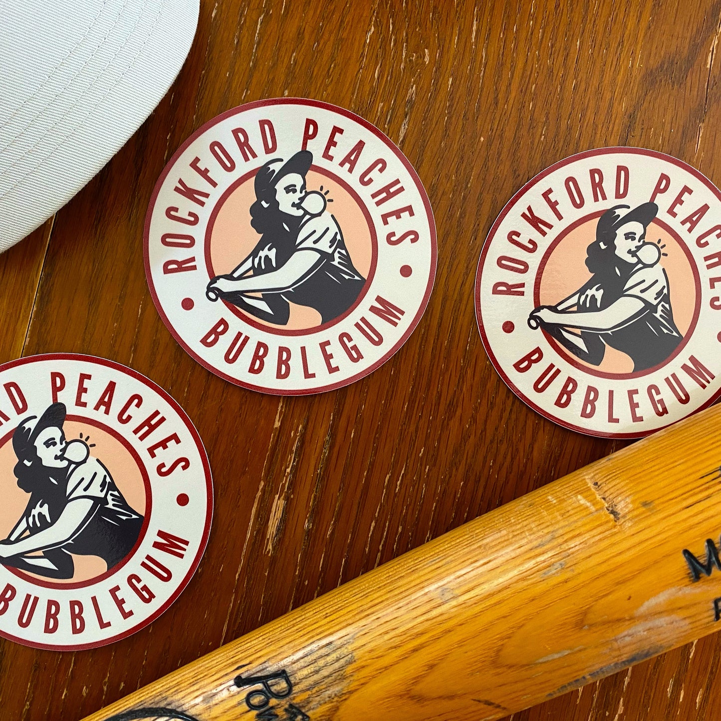 Rockford Peaches Bubblegum Sticker
