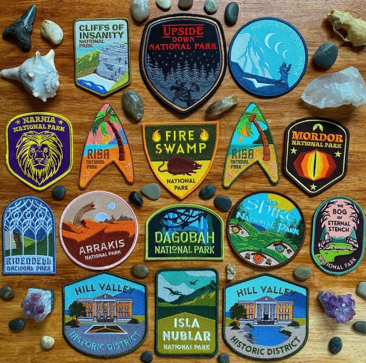 10 2 by 3 National Park Patches - high quality embroidered