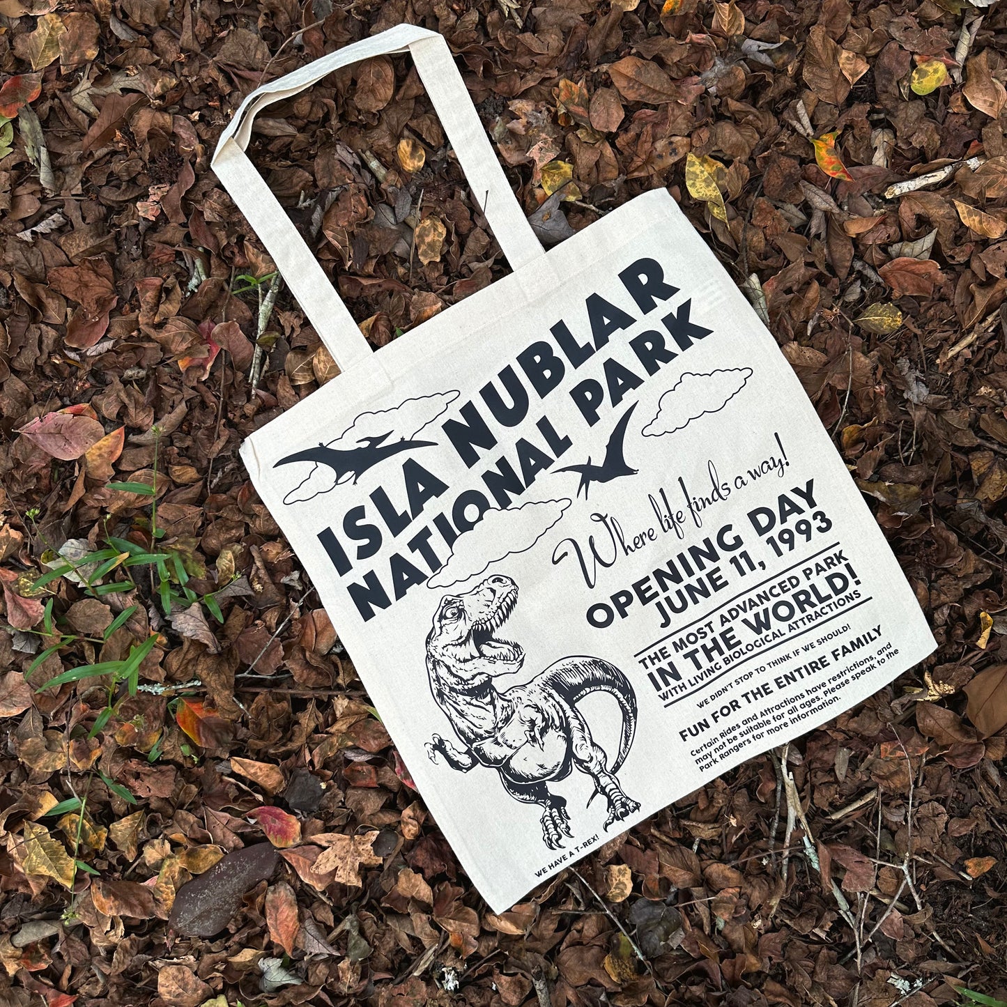 Isla Nublar National Park Tote Bag - Natural