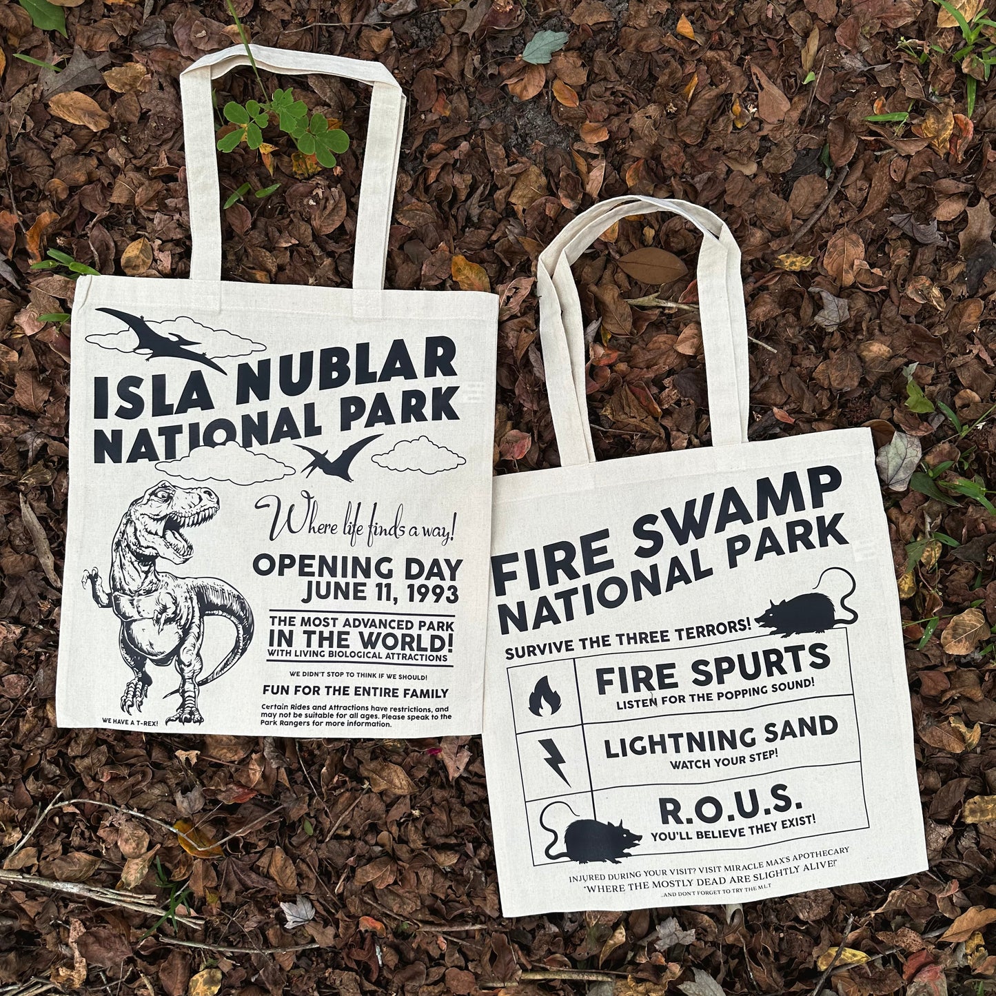 Isla Nublar National Park Tote Bag - Natural