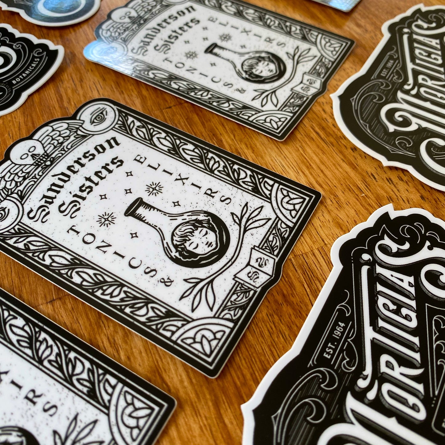 Sanderson Sisters Tonics & Elixirs “Gravestone” Sticker