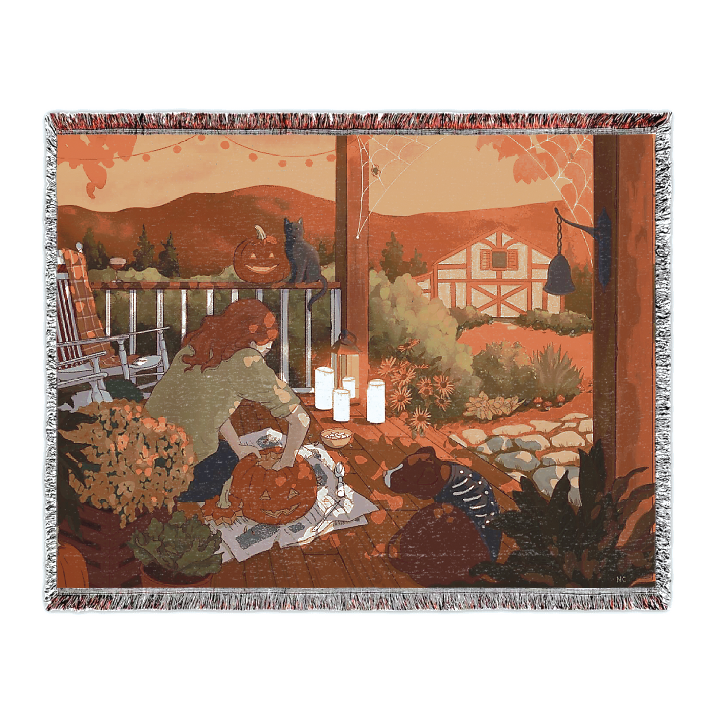 Fall Vibes Woven Blanket