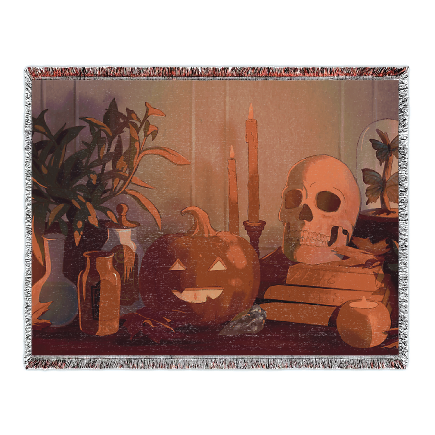 Halloween Vibes Woven Blanket