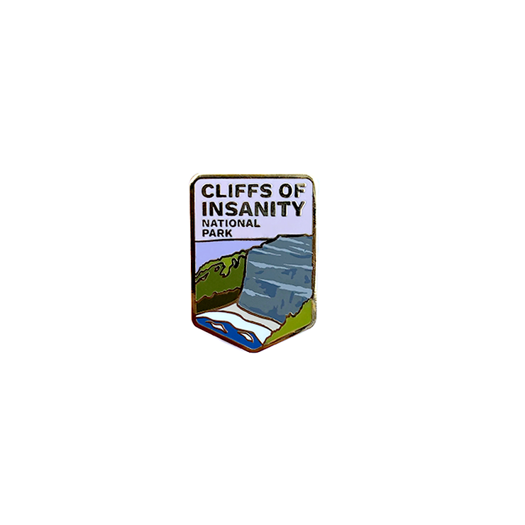 Cliffs of Insanity National Park - Enamel Pin
