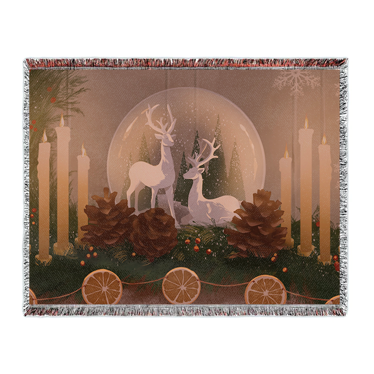 Holiday Vibes Woven Blanket