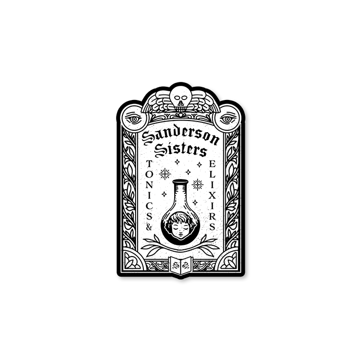 Sanderson Sisters Tonics & Elixirs “Gravestone” Sticker