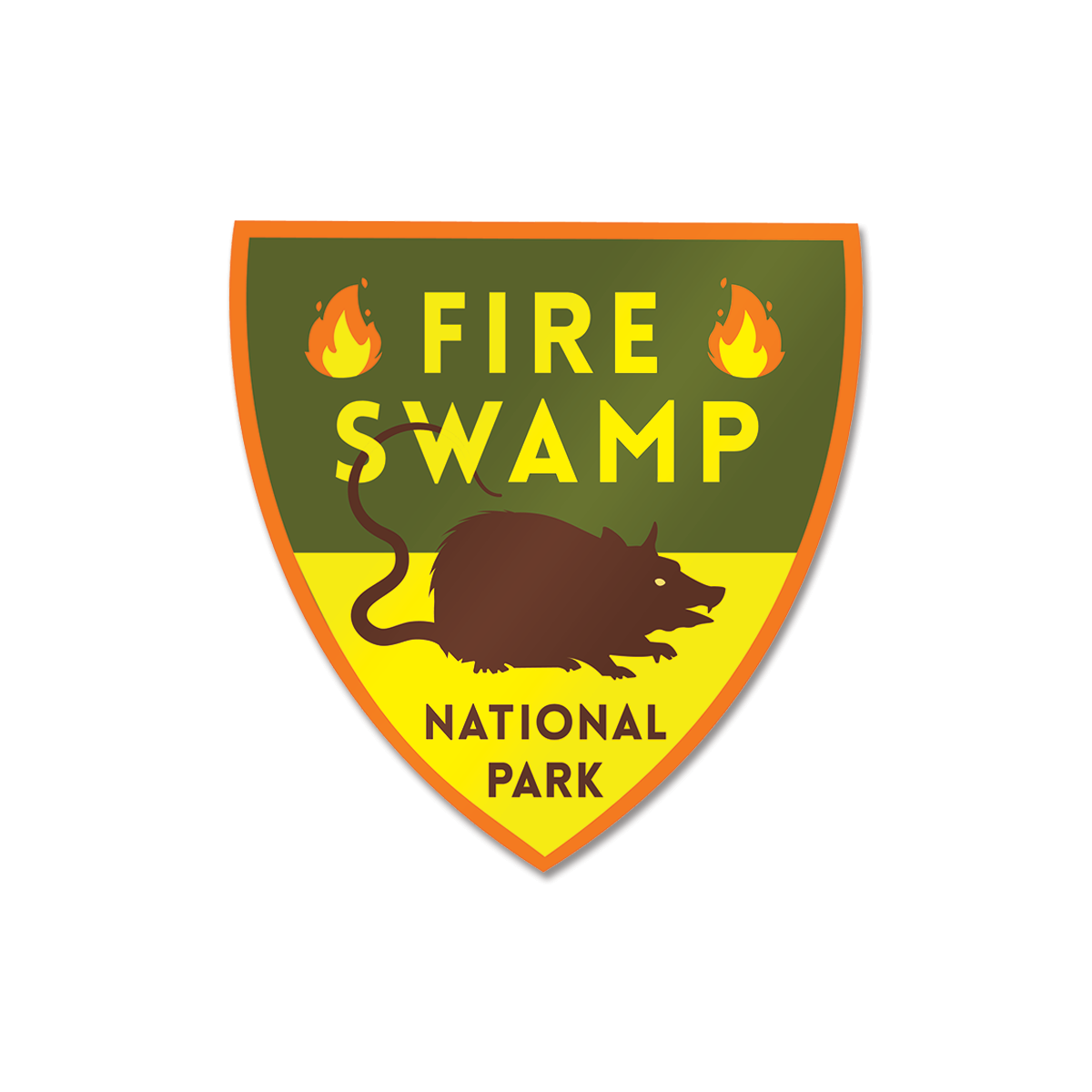 Fire Swamp National Park Sticker