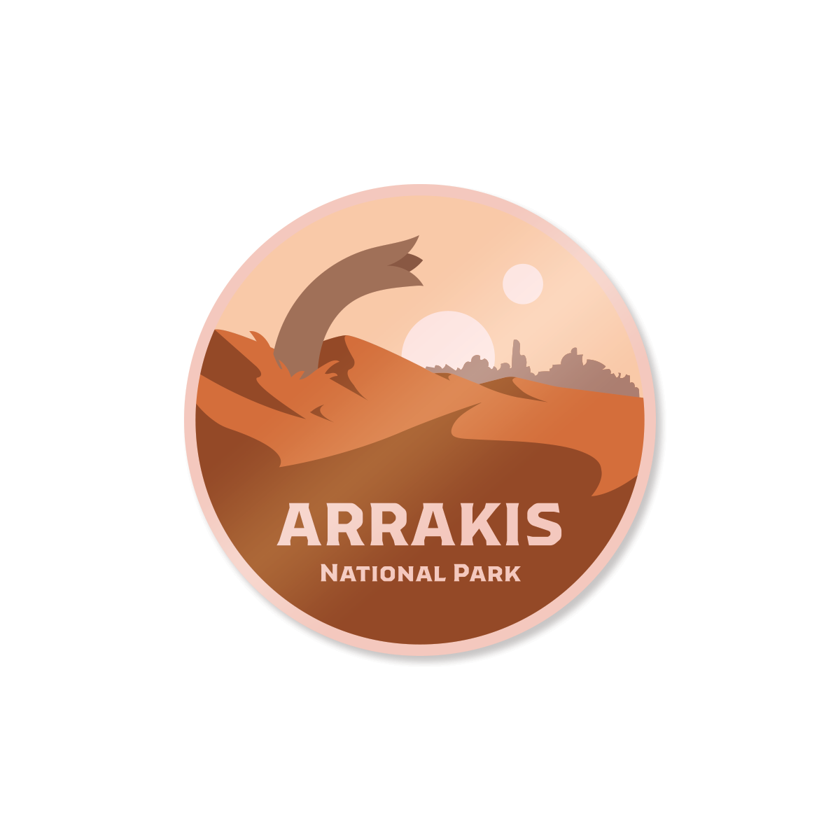 Arrakis National Park Sticker