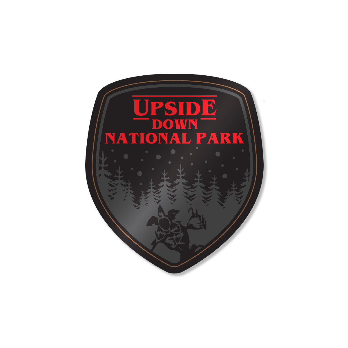 Upside Down National Park Sticker