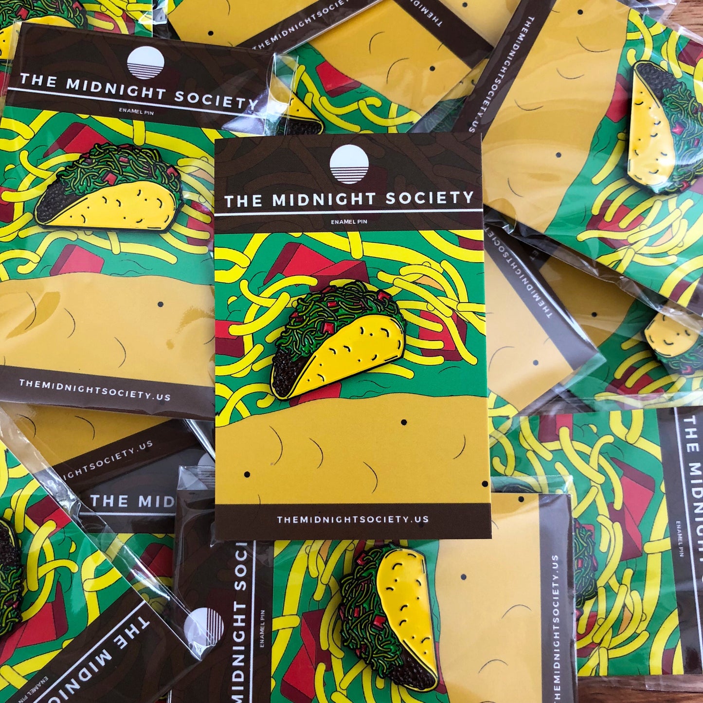 Crunchy Taco Enamel Pin