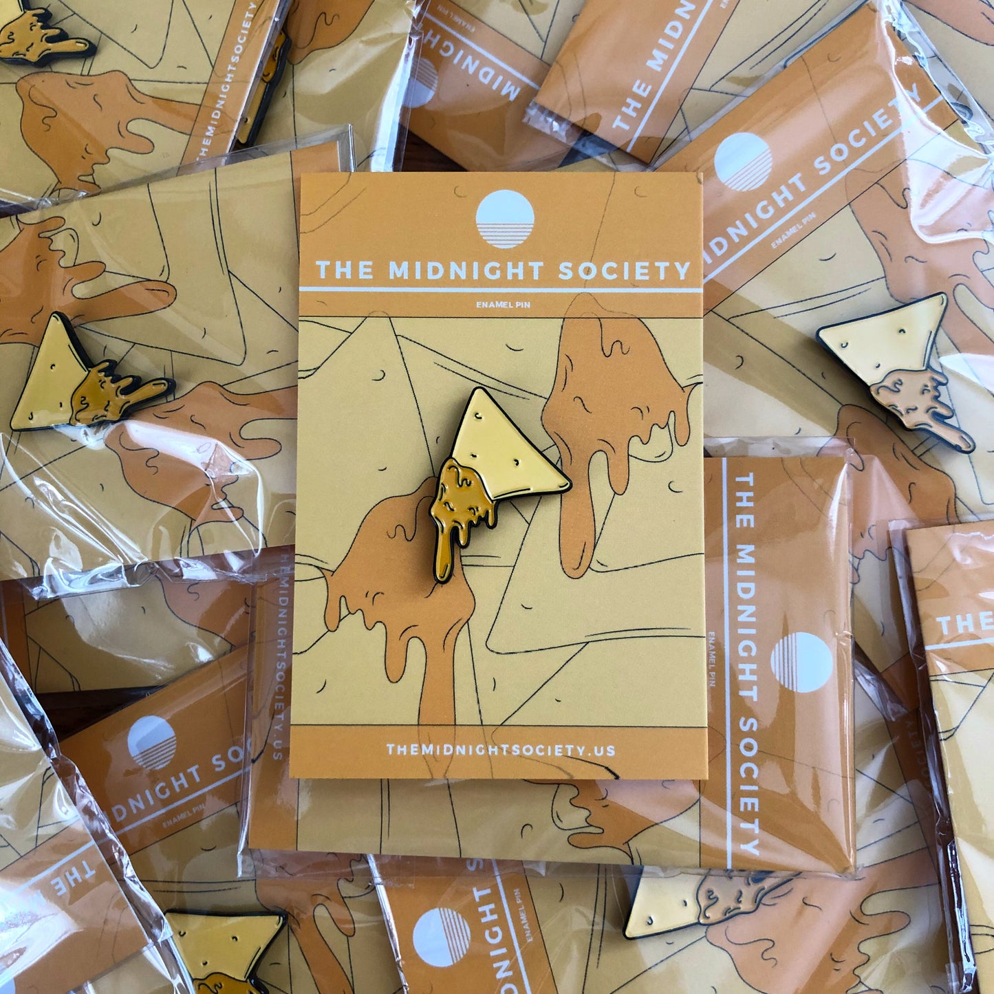 Cheesy Nacho Enamel Pin