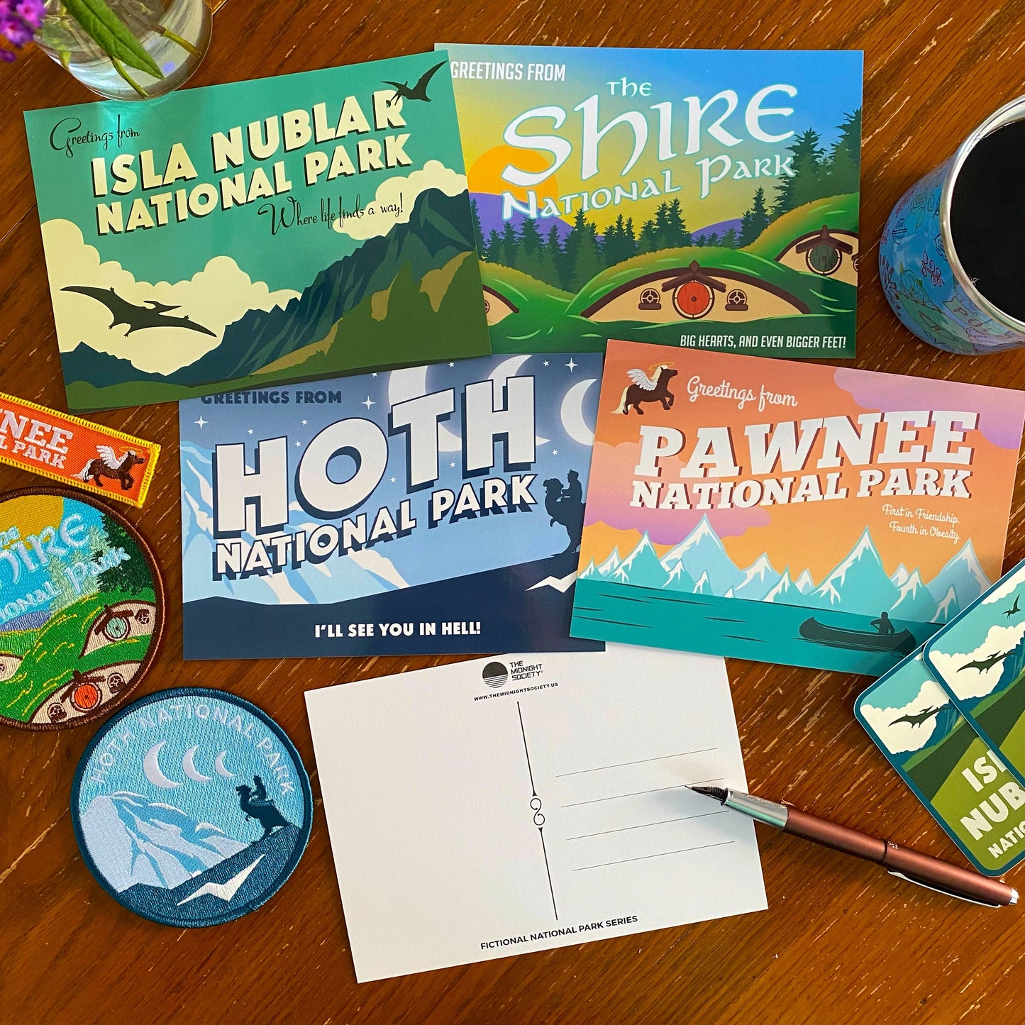Fictional Park Postcard Set