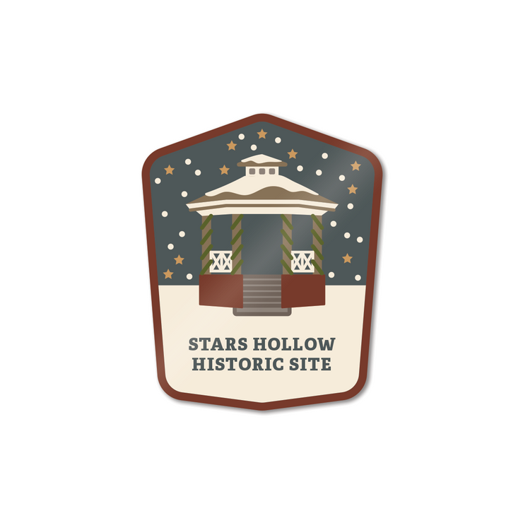 Stars Hollow Historic Site (Winter) Sticker