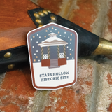 Stars Hollow Historic Site (Winter) Sticker