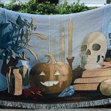 Halloween Vibes Woven Blanket