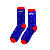 Project Apollo Space 'Worm' Socks - Blue / White