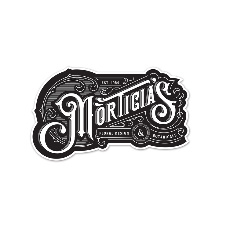 Morticia's Floral Design & Botanicals Sticker