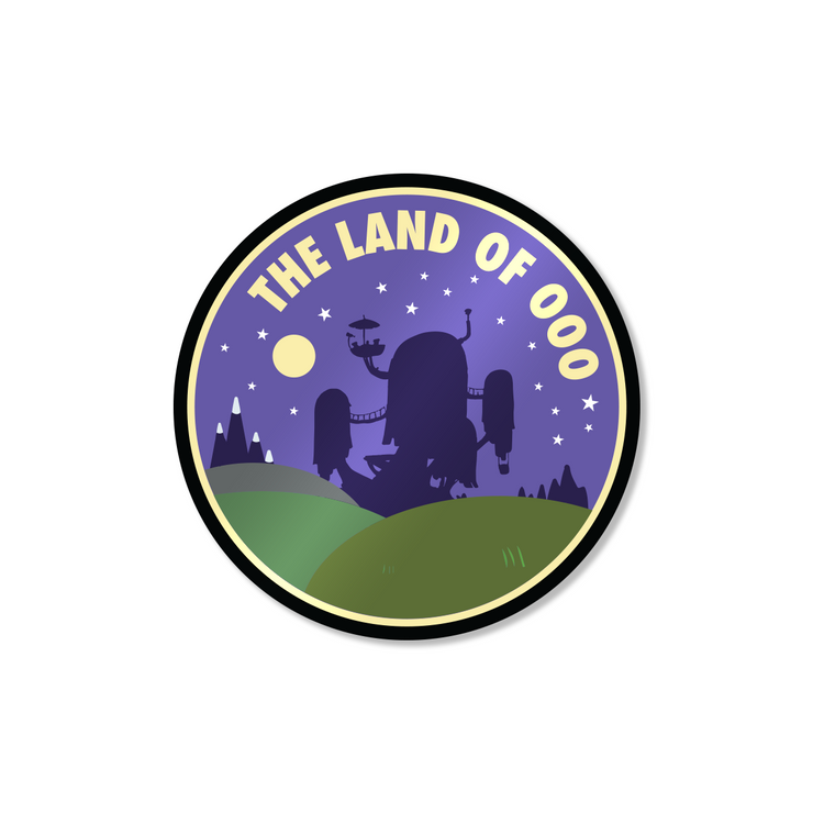 The Land of Ooo (Night) Sticker