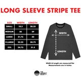 Super Stripe I Long Sleeve Tee - Navy/White
