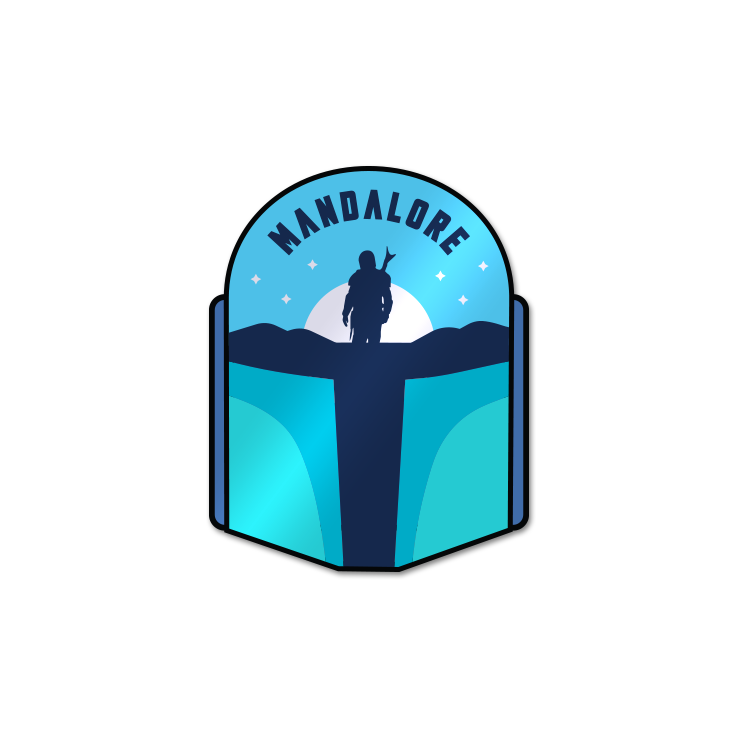 Mandalore (Night) Sticker