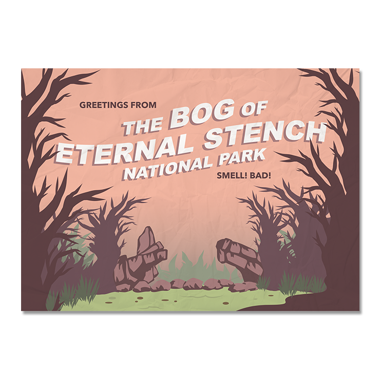 The Bog of Eternal Stench National Park Postcard