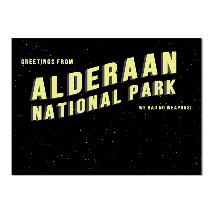 Alderaan National Park (After) Postcard