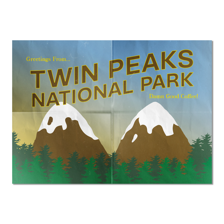Twin Peaks National Park Postcard