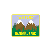 Twin Peaks National Park Sticker